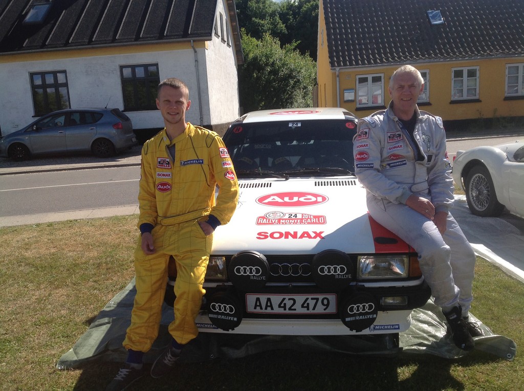 Nicki Jacobi og Toni Hansen i en pause imellem træning og Hillclimb 2016
(Foto: Brian Bernberg)